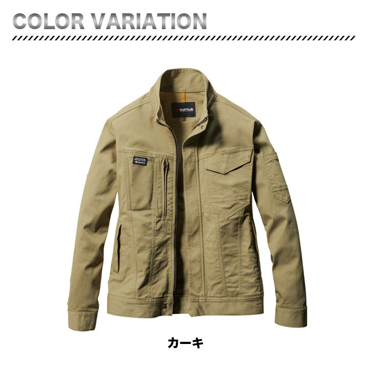 バートル 681 長袖ジャケット 即日発送 作業服 ストレッチ 長袖ジャンバー ブルゾン 男女兼用 ユニセックス 秋冬 ユニフォーム 作業着 BURTLE 681シリーズ【2023年 新作】クレイジーストレッチ ネイビー カーキ アッシュグレー ブラック 黒 M L LL