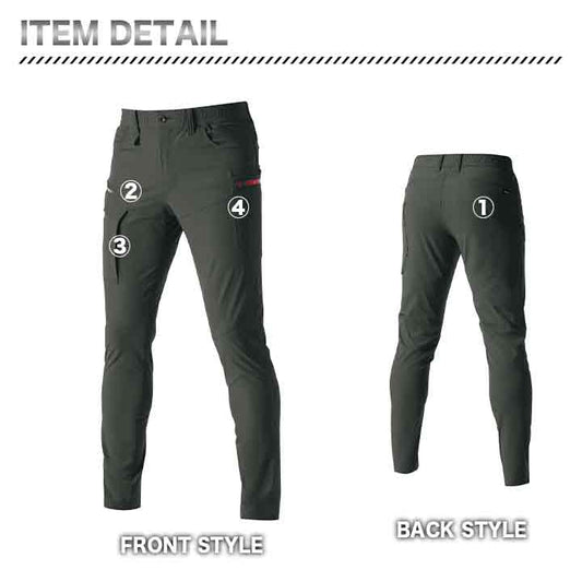 BURTLE ナイロン ストレッチカーゴパンツ 462