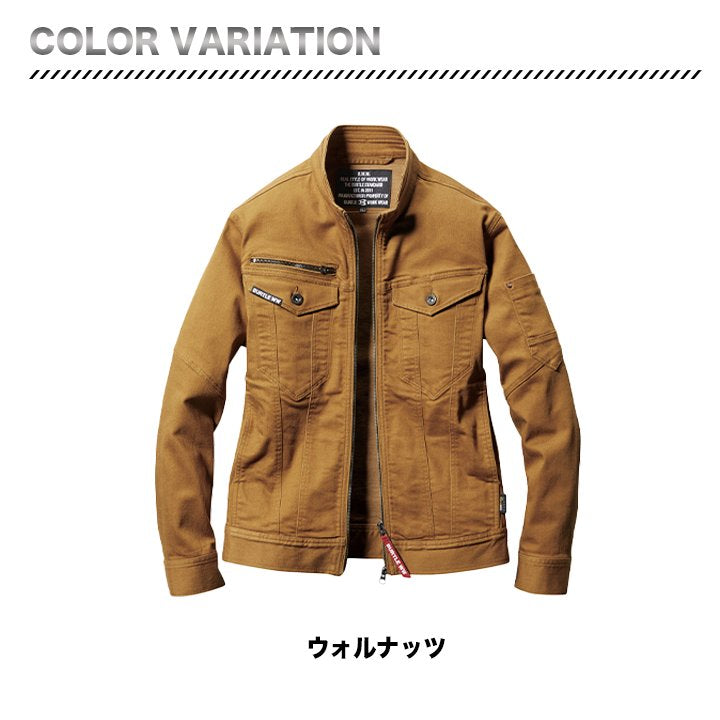 メーカー取り寄せ BURTLE ジャケット 作業着 5001 コーデュラ クレイジーストレッチ
